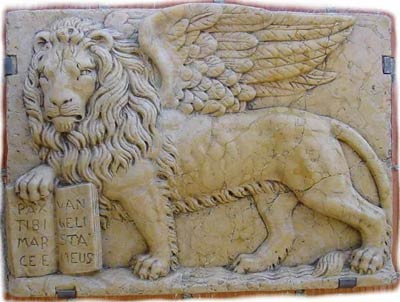 Крылатый лев – символ евангелиста Марка – герб Венеции