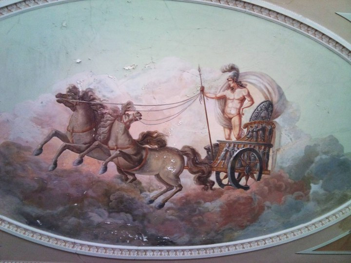 Живописный плафон «Марс на колеснице»